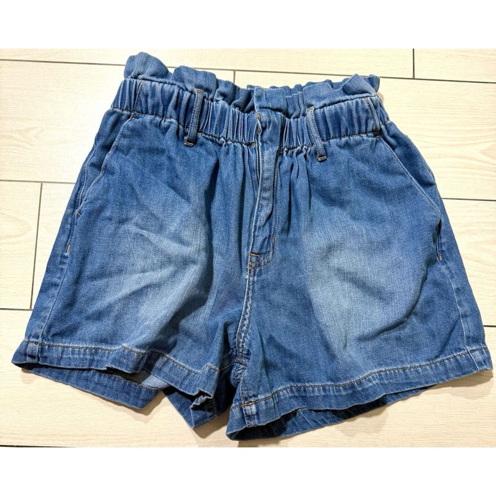 Sam Edelman jean shorts with‎ ruffled top trim size 30
